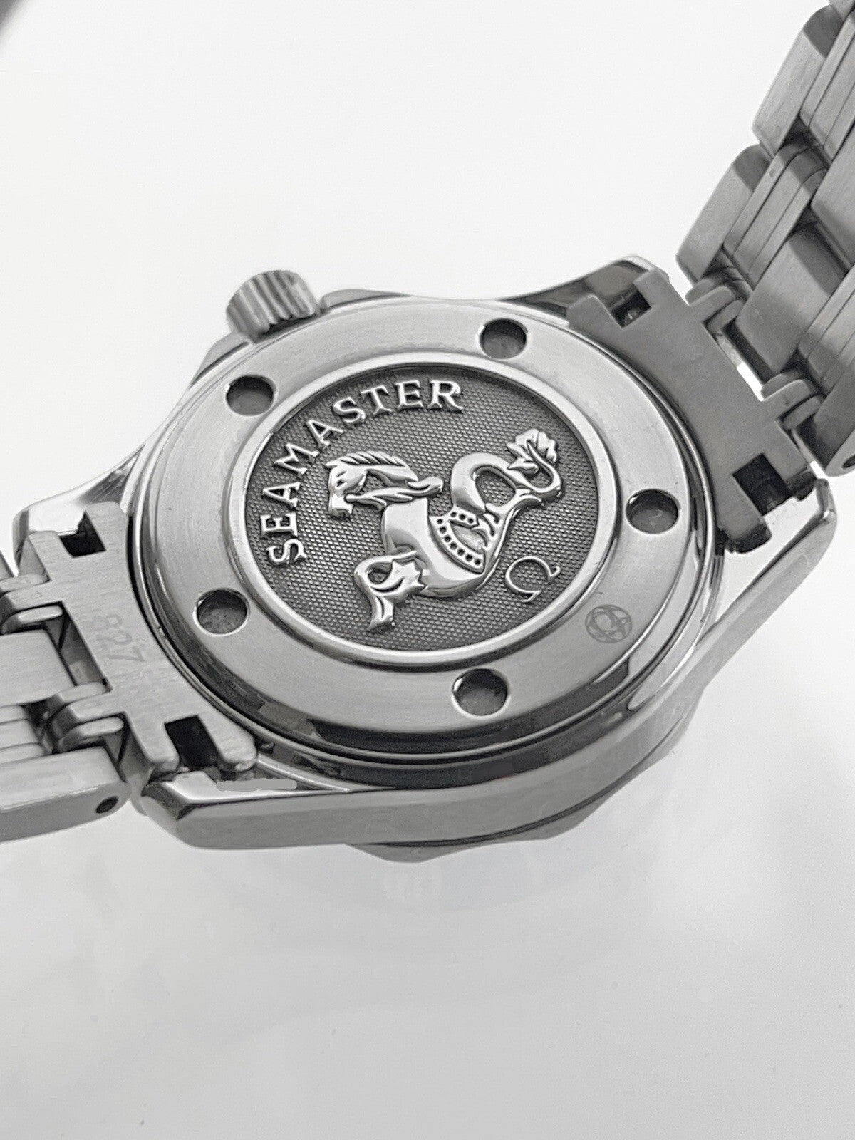 Omega Seamaster Ladies 300M Quartz Movement Watch Blue Dial Ref. 596.1505