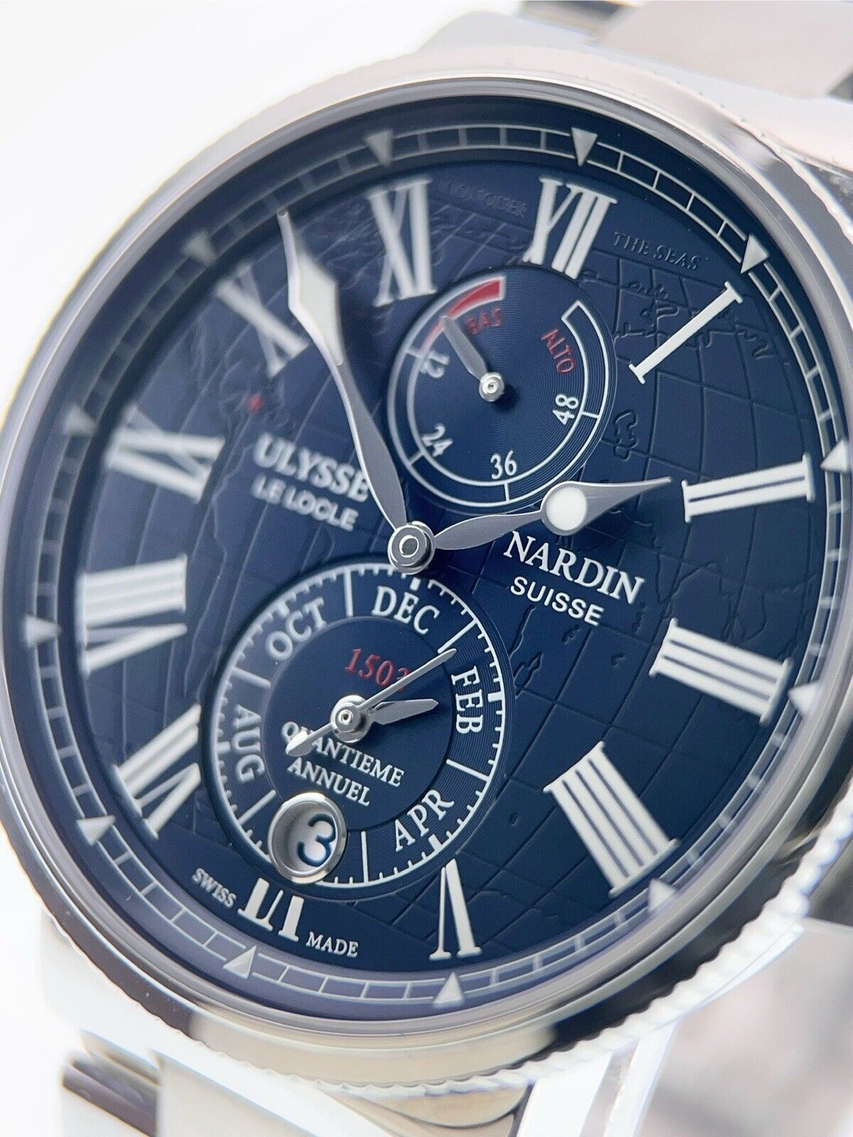 Ulysse Nardin Marine Chronometer Steel Blue Dial 43mm Automatic Mens 1133-210