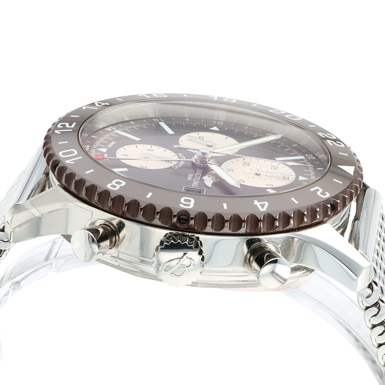 Breitling Chronoliner Brown Dial Stainless 46mm Automatic Men’s Watch Y24310