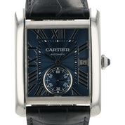 Cartier Tank MC Blue Dial Stainless Steel 44x34mm Automatic Men’s Watch WSTA0010