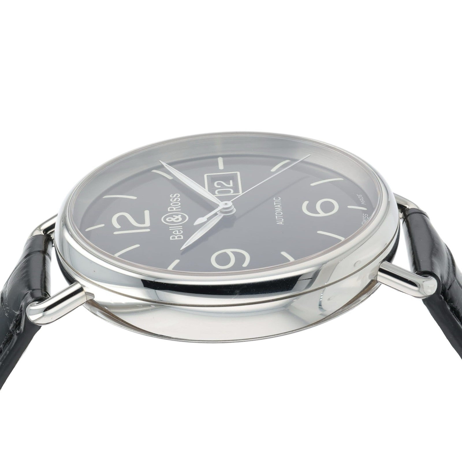 Bell & Ross Grande Date Black Dial Stainless Steel 45mm Automatic Men’s WW1-96