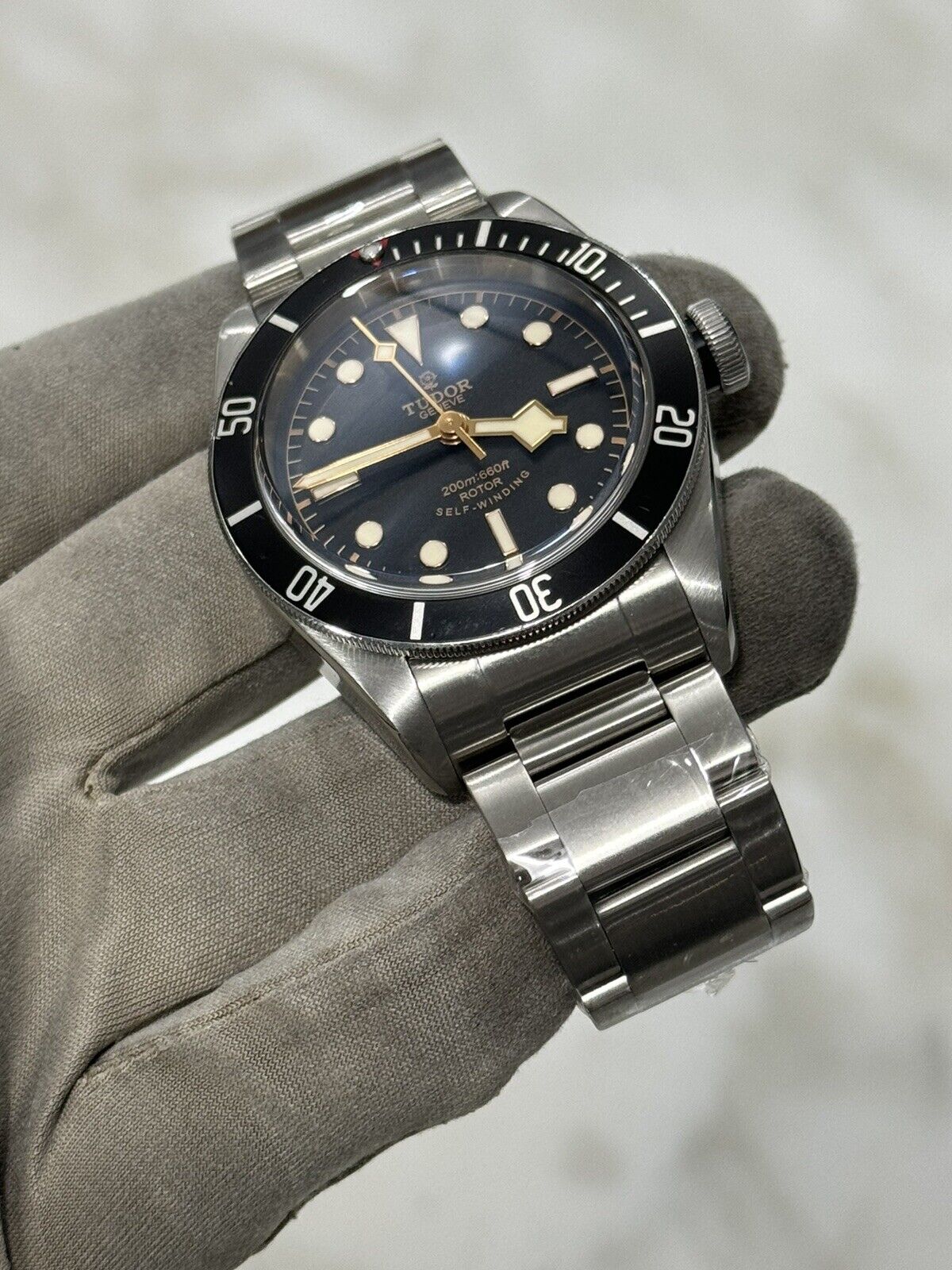 TUDOR Black Bay 79220N Stainless Steel Smiley Dial Automatic Watch