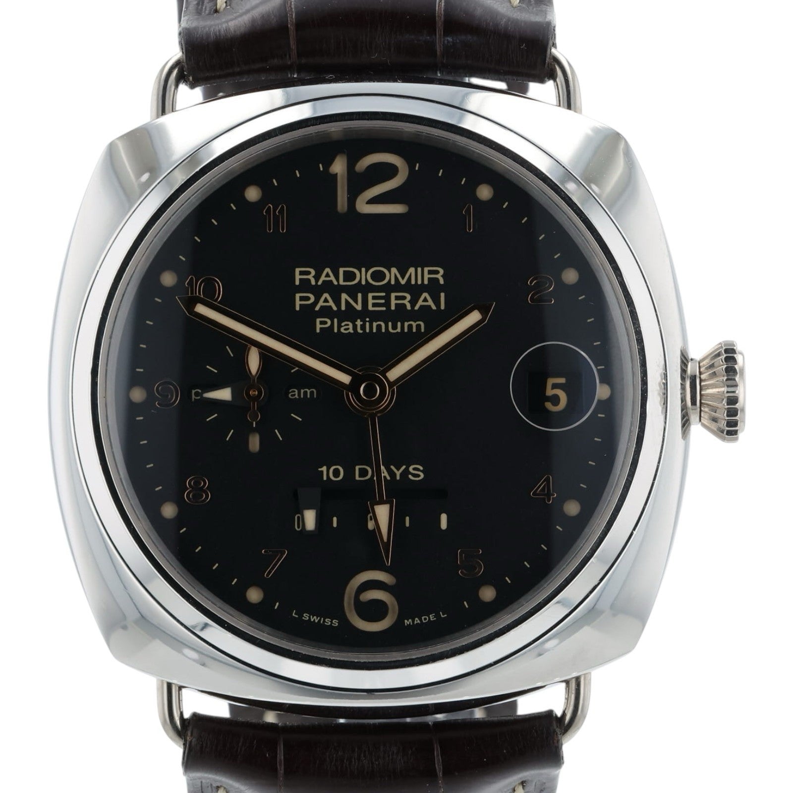 Panerai Radiomir Black Dial Platinum 45mm Automatic Men’s Watch PAM00495