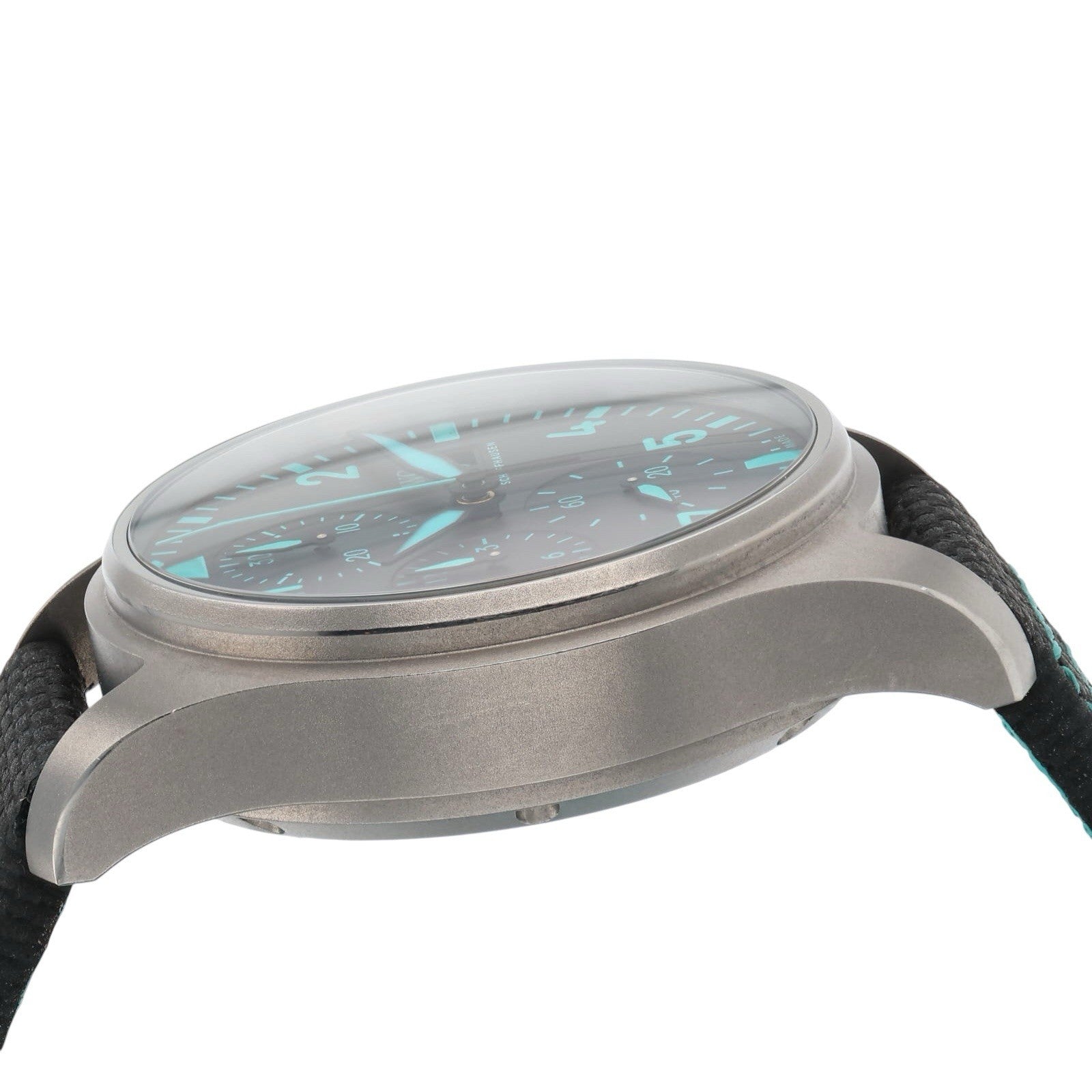 IWC Petronas Pilot Chronograph Titanium Black Dial 41mm Auto Mens Watch IW388108