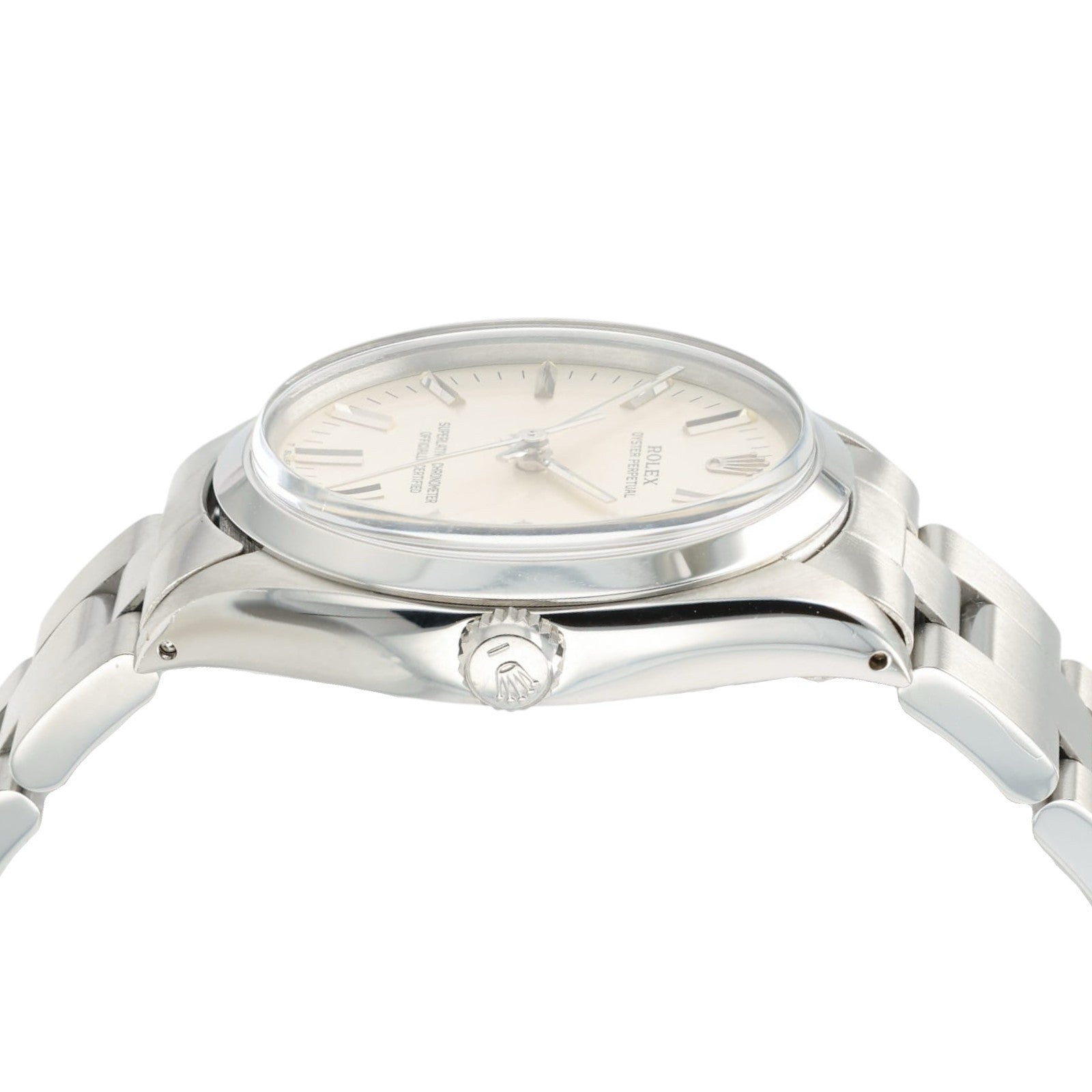 Rolex Oyster Perpetual Silver Dial Stainless Steel 34mm Automatic Men’s 1002