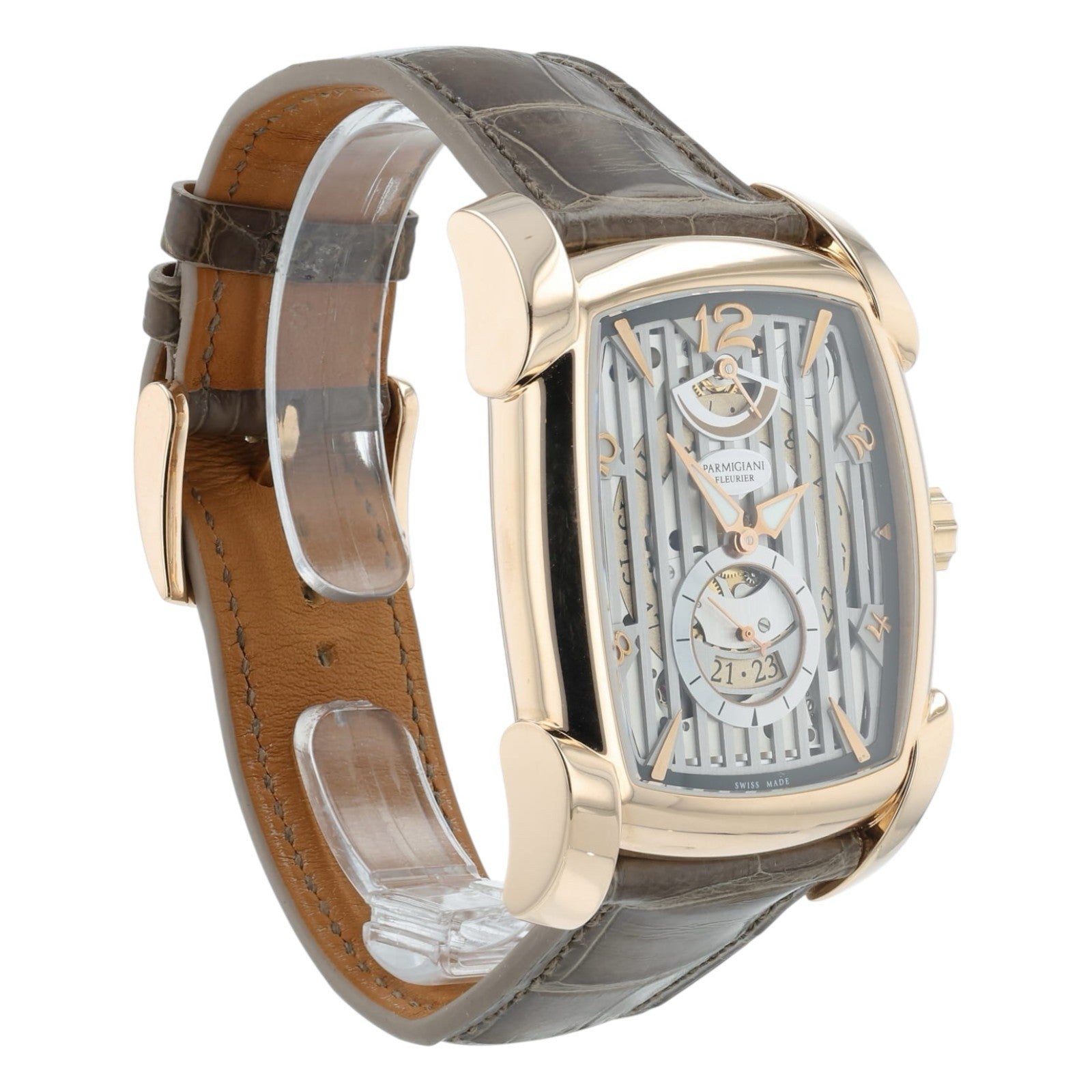 Parmigiani Fleurier Kalpa Skeleton Dial 18k Rose Gold Manual Watch Watch PFC101