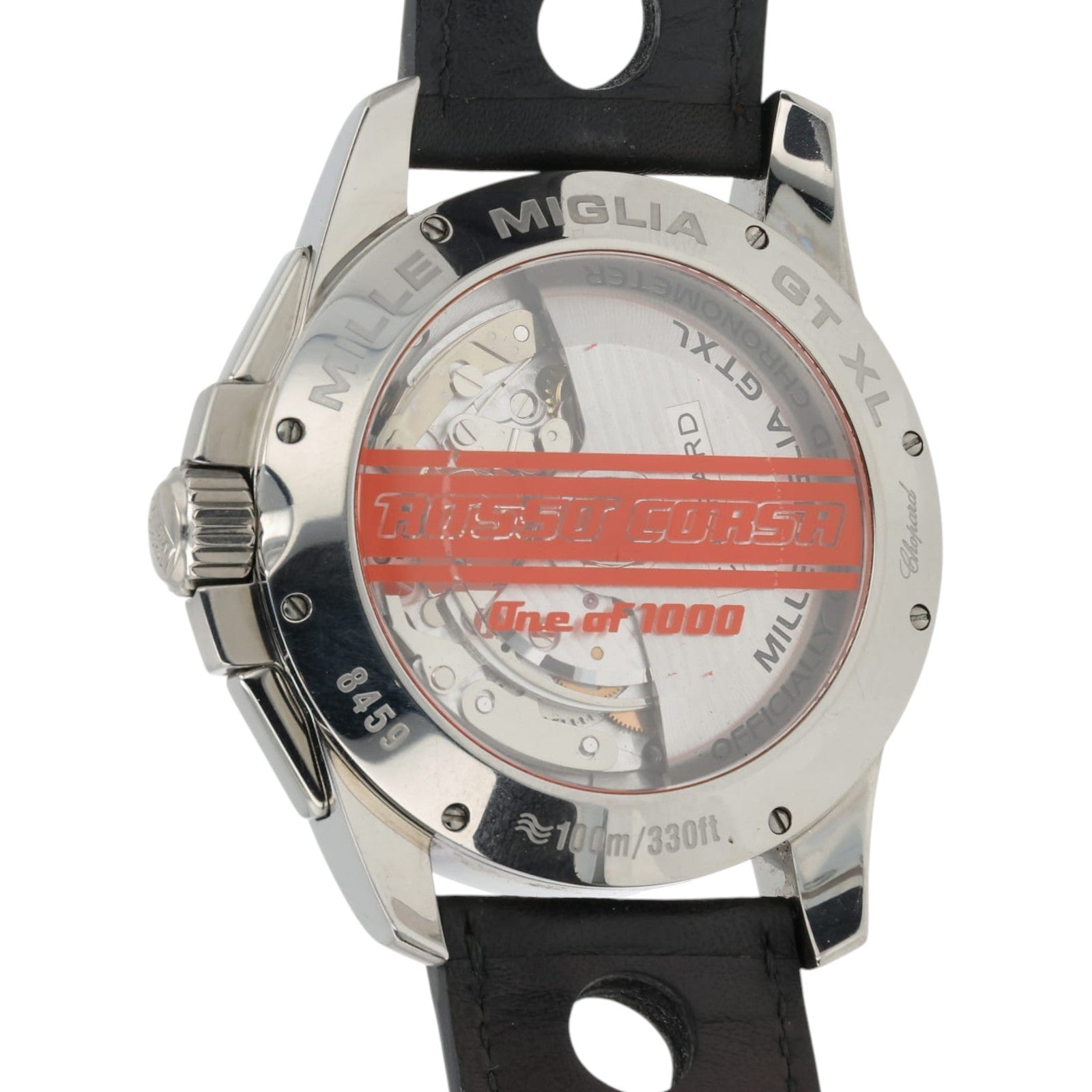 Chopard Mille Miglia Red Dial Titanium 44mm Automatic Mens Watch 168459-3036