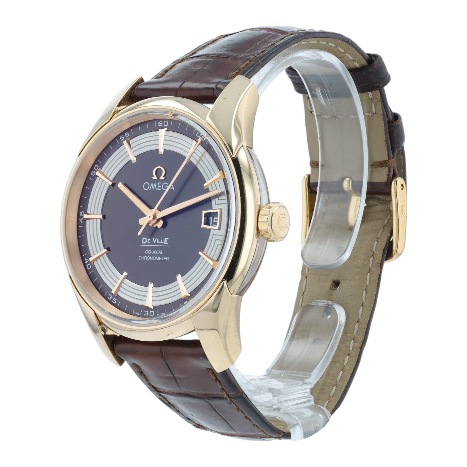 Omega Hour Vision 41mm Brown Dial 18k Rose Gold 41mm Watch 431.63.41.21.13.001