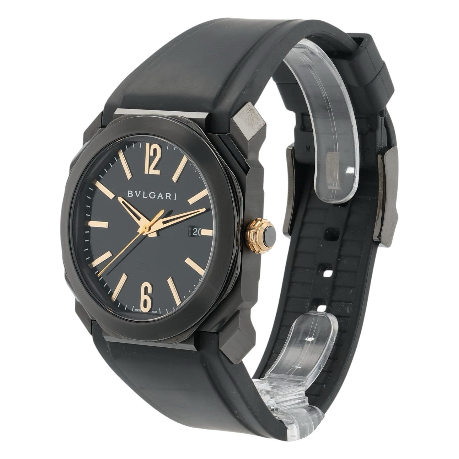 Bulgari Octo Black Dial Stainless Steel 41mm Automatic Men's Watch BGO41S