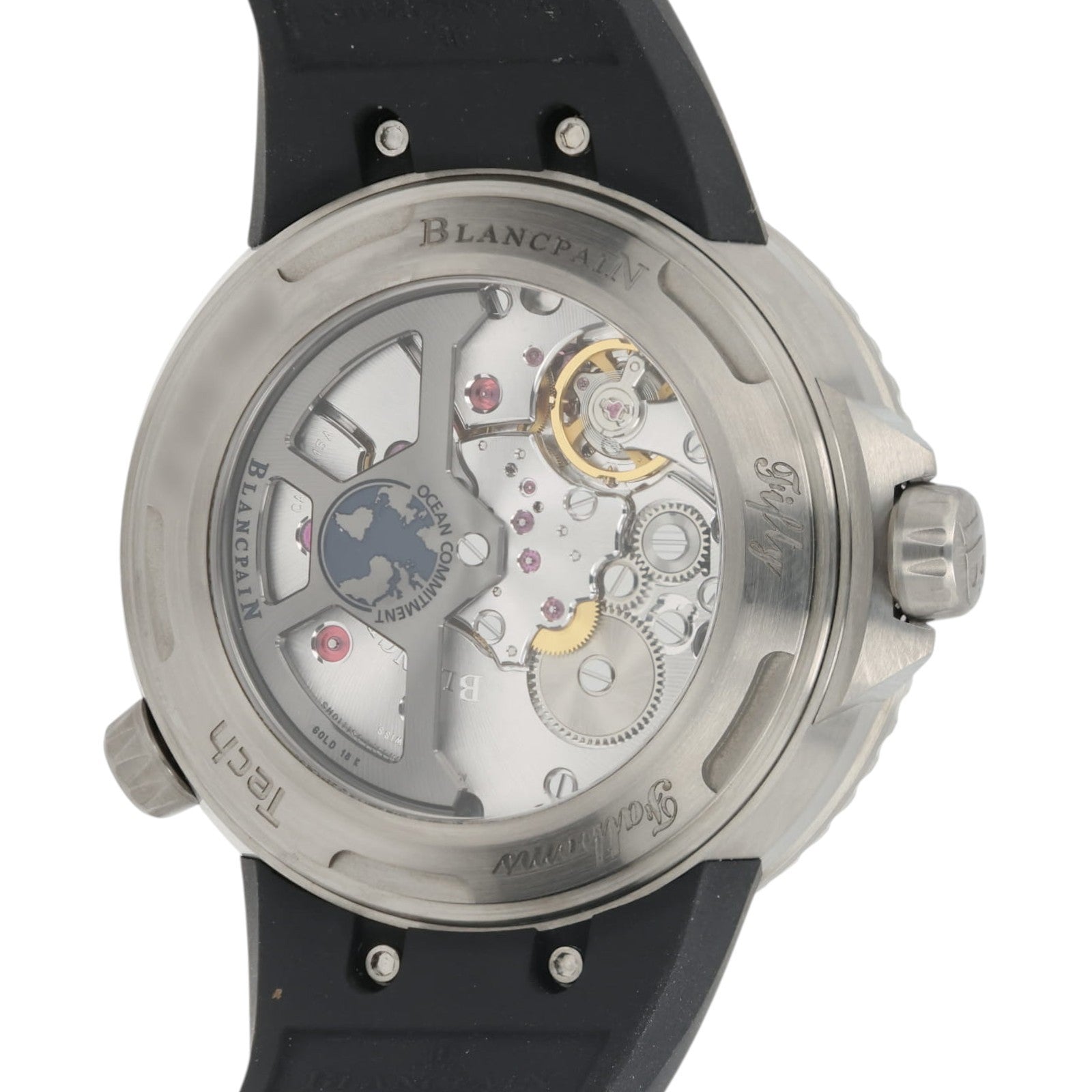 Blancpain Fifty Fathoms Tech Black Dial Titanium 45mm Automatic Mens Watch 5029