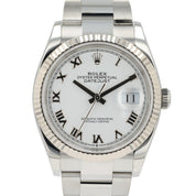 2022 Rolex Datejust White Dial Stainless Steel 36mm Automatic Mens Watch 126234