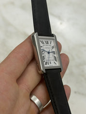 Cartier Tank XL Silver Dial Stainless Steel 31mm Auto Men's Watch W5200027
