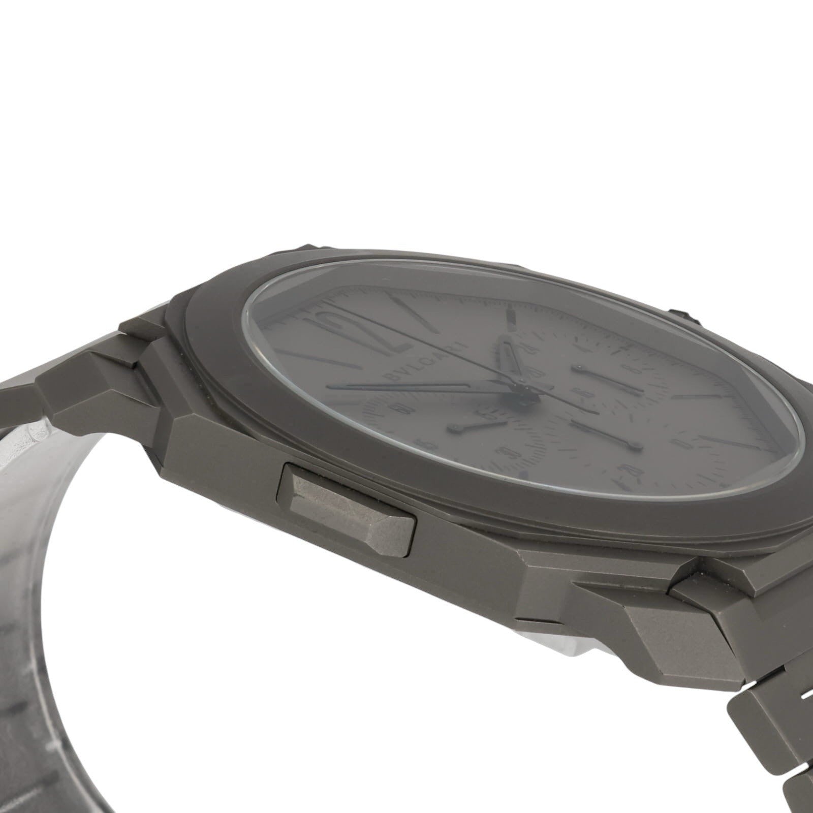 Bulgari Octo Finissimo Titanium Grey Dial 42mm Automatic Mens BGO 42 TXT CHGMT