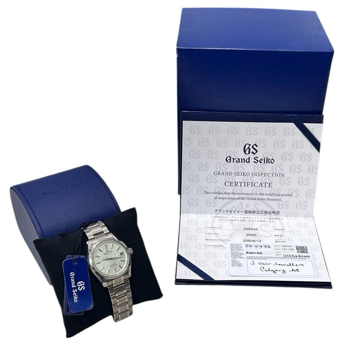 NEW 2025 Grand Seiko Heritage Titanium Green Dial 38mm Automatic WatchSBGH343G