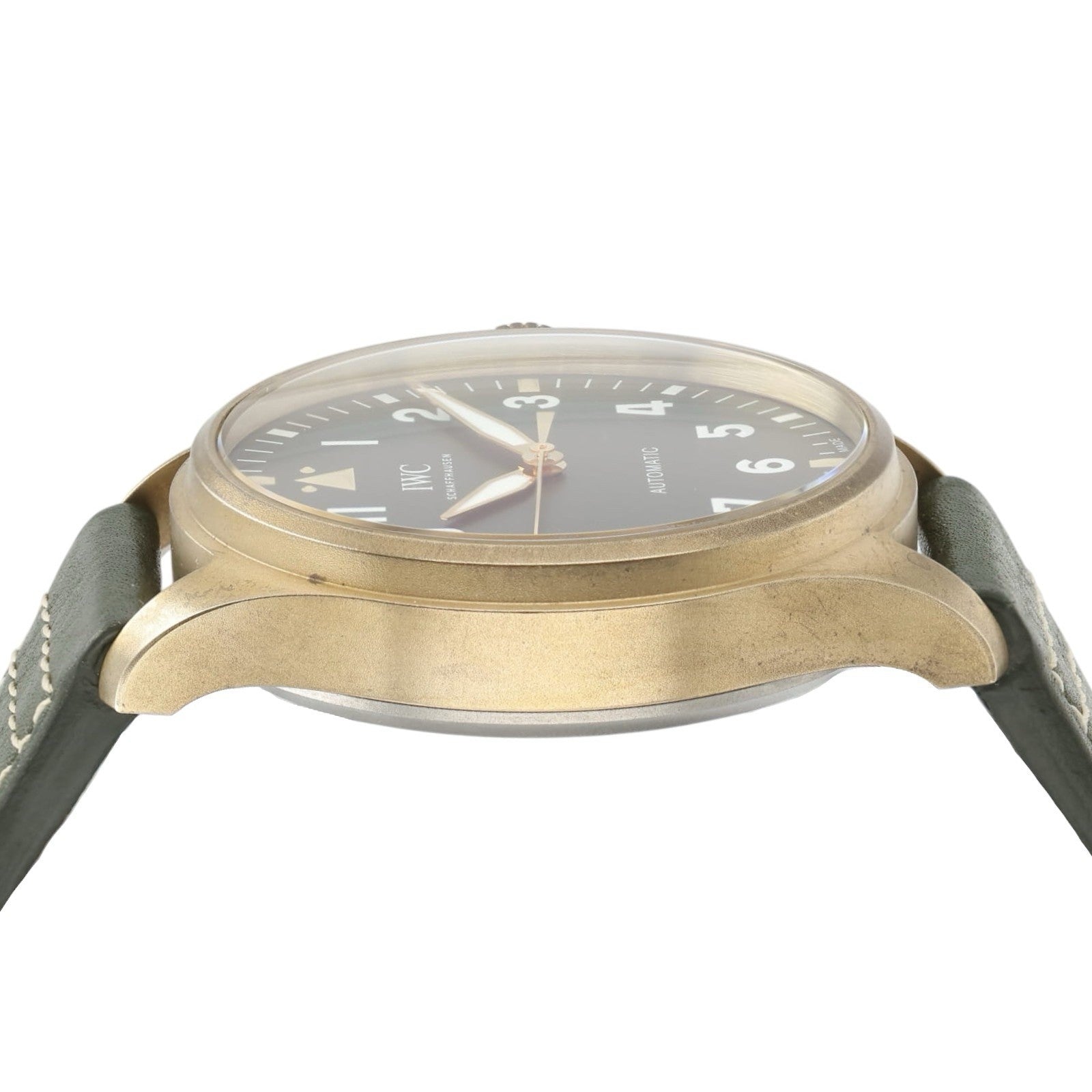 IWC Big Pilot Green Dial Bronze 43mm Automatic Movement Mens Watch IW329702