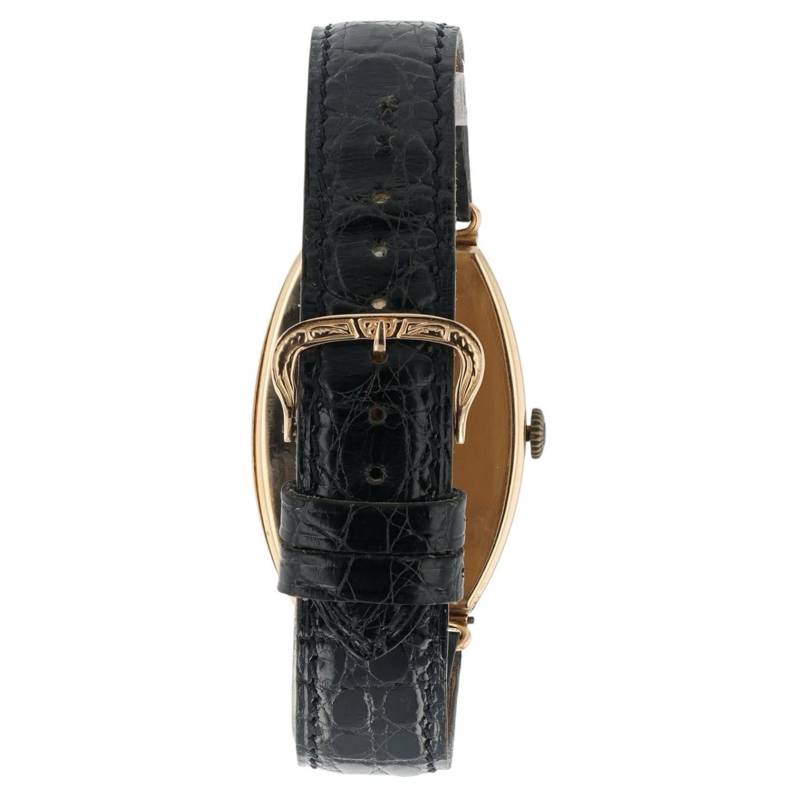 Omega 1920s Rose Gold Tonneau Vintage Wristwatch Manual Wind 583