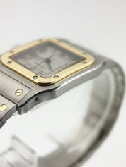 Cartier Santos Galbee Gold & Steel Off White Dial Quartz Unisex Watch 187901