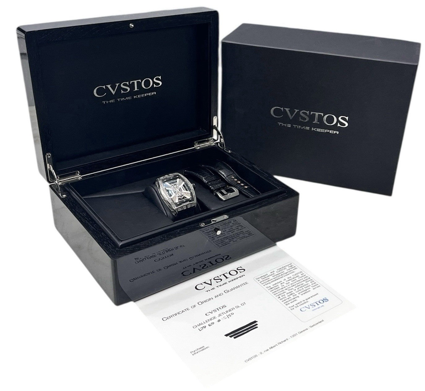 CVSTOS Jet Liner Skeleton Dial