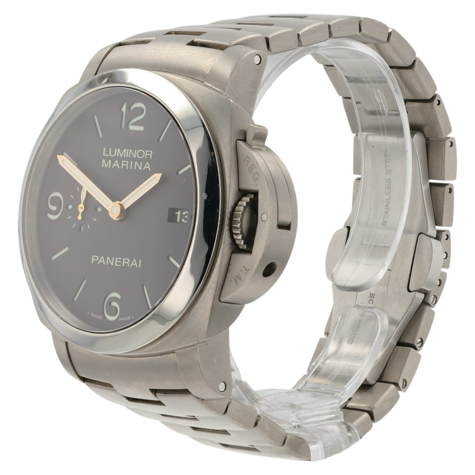 Panerai Luminor Marina Brown Dial Titanium 44mm Automatic Men’s Watch PAM00352