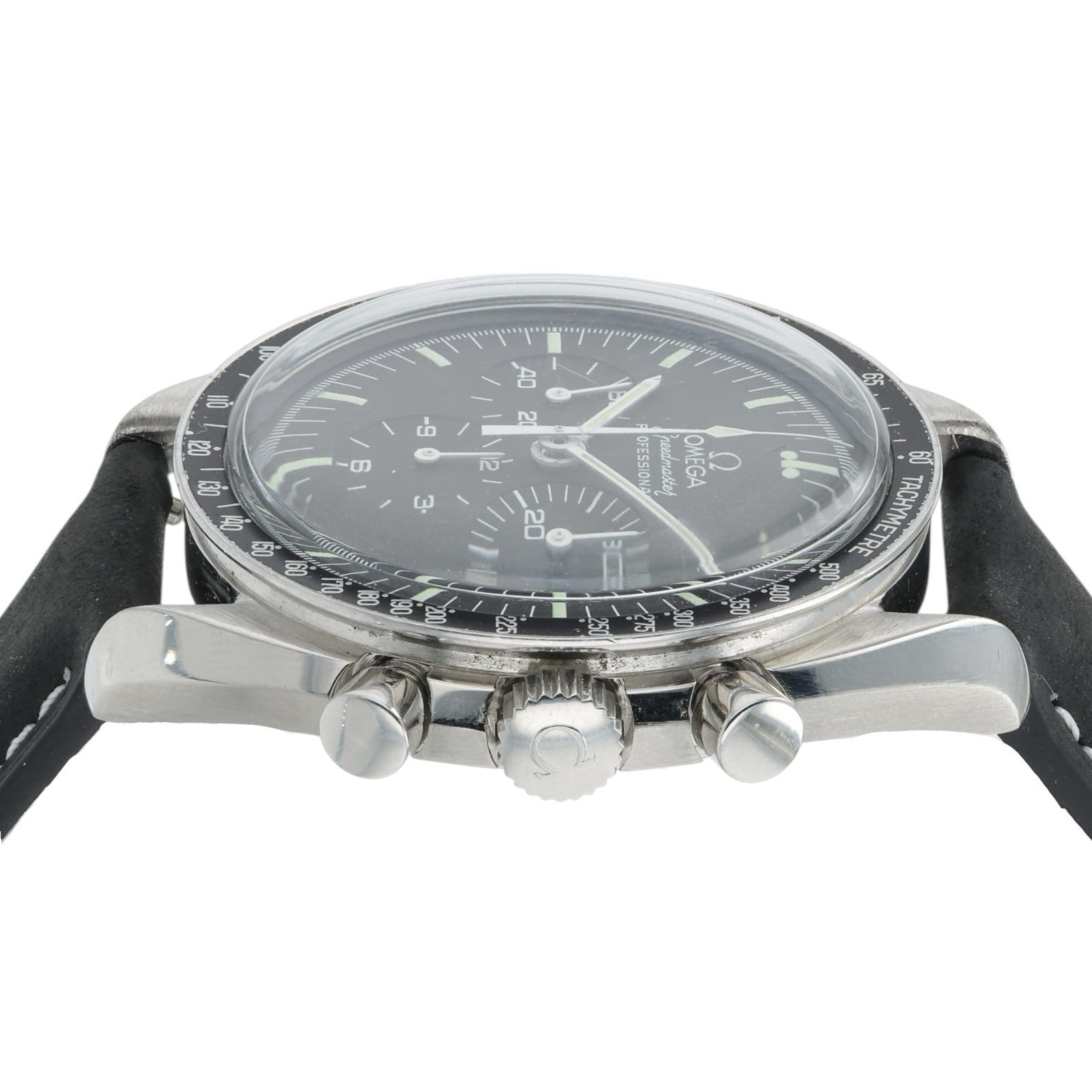 Omega Speedmaster Black Dial Stainless Steel 42mm Manual Wind Mens Watch 145.022