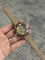 Chronoswiss Delphis CH1423 Jumping Hour Retrograde Silver SS Watch - FOR PARTS