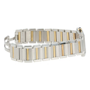 Cartier Tank Silver Dial 18k Yellow Gold & Steel 30x25mm Quartz Women’s W51023Q4