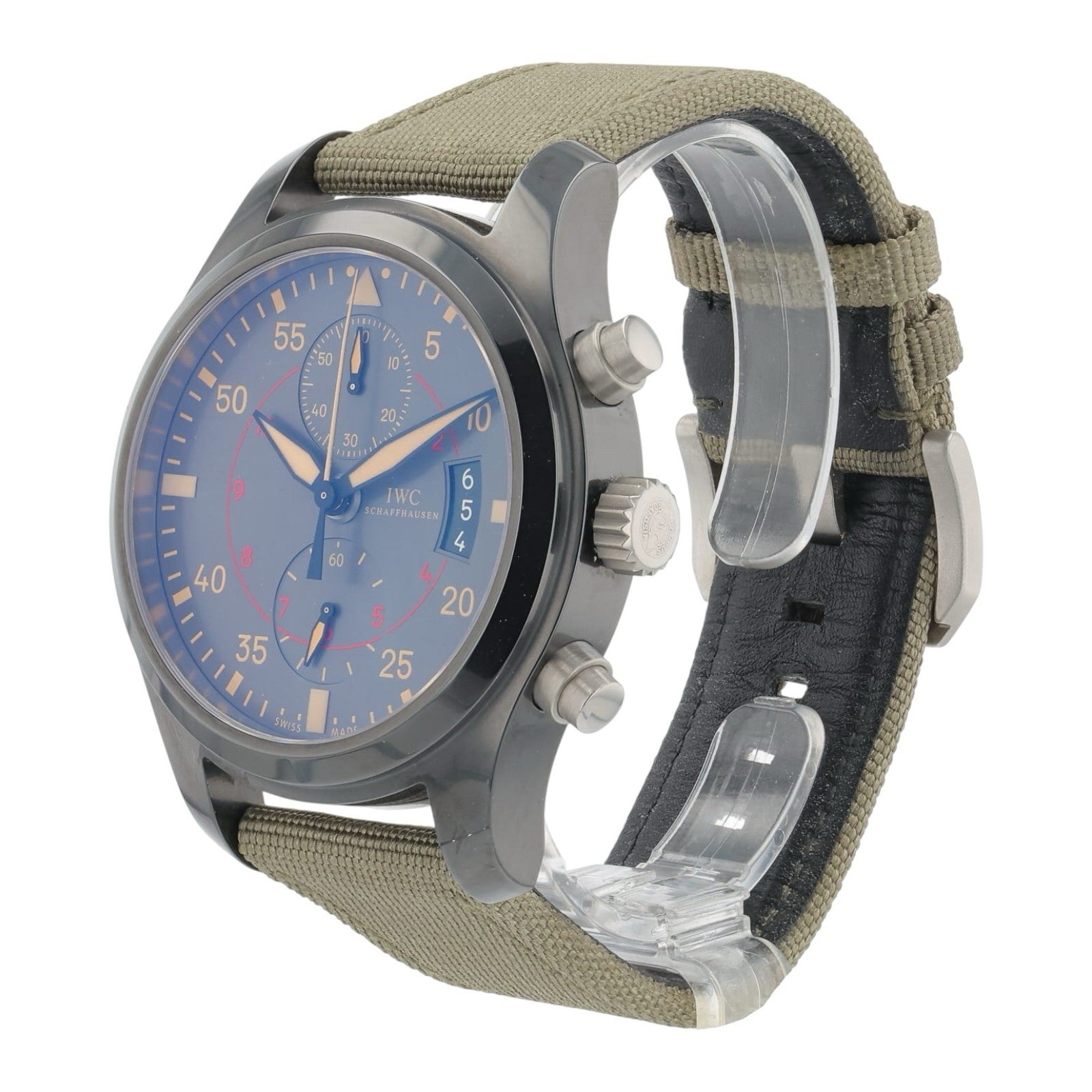 IWC Pilot Chronograph Top Gun Ceramic Gray Dial 46mm Automatic Watch IW388002