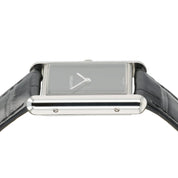 2023 Cartier Tank Must Black Dial Steel 25mm Quartz Unisex Watch WSTA0072