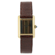 Must De Cartier Tank Multi Color Trinity Dial Vermeil Case 20.5mm x 28mm Manual