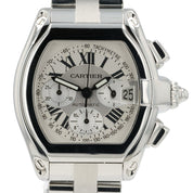 Cartier Roadster Chronograph Silver Dial Steel 43mm Automatic Men’s W62006X6