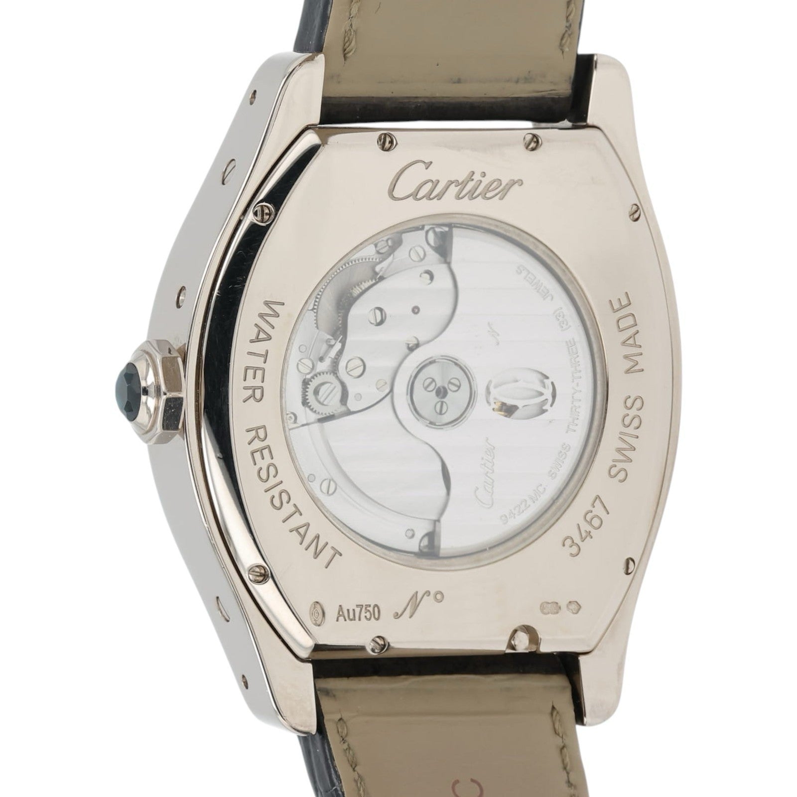 Cartier Tortue XL Perpetual Calendar 18k White Gold Auto Men’s Watch W1580048