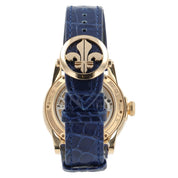 Louis Moinet Tempograph 18k Rose Gold Blue Dial 44mm Automatic Mens 50.550.20