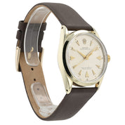 Rolex Oyster Perpetual Silver Dial Steel and Gold 34mm Automatic Mens Watch 1024