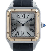 Cartier Santos Dumont Silver Dial Steel and Gold 31mm Quartz Watch W2SA0011