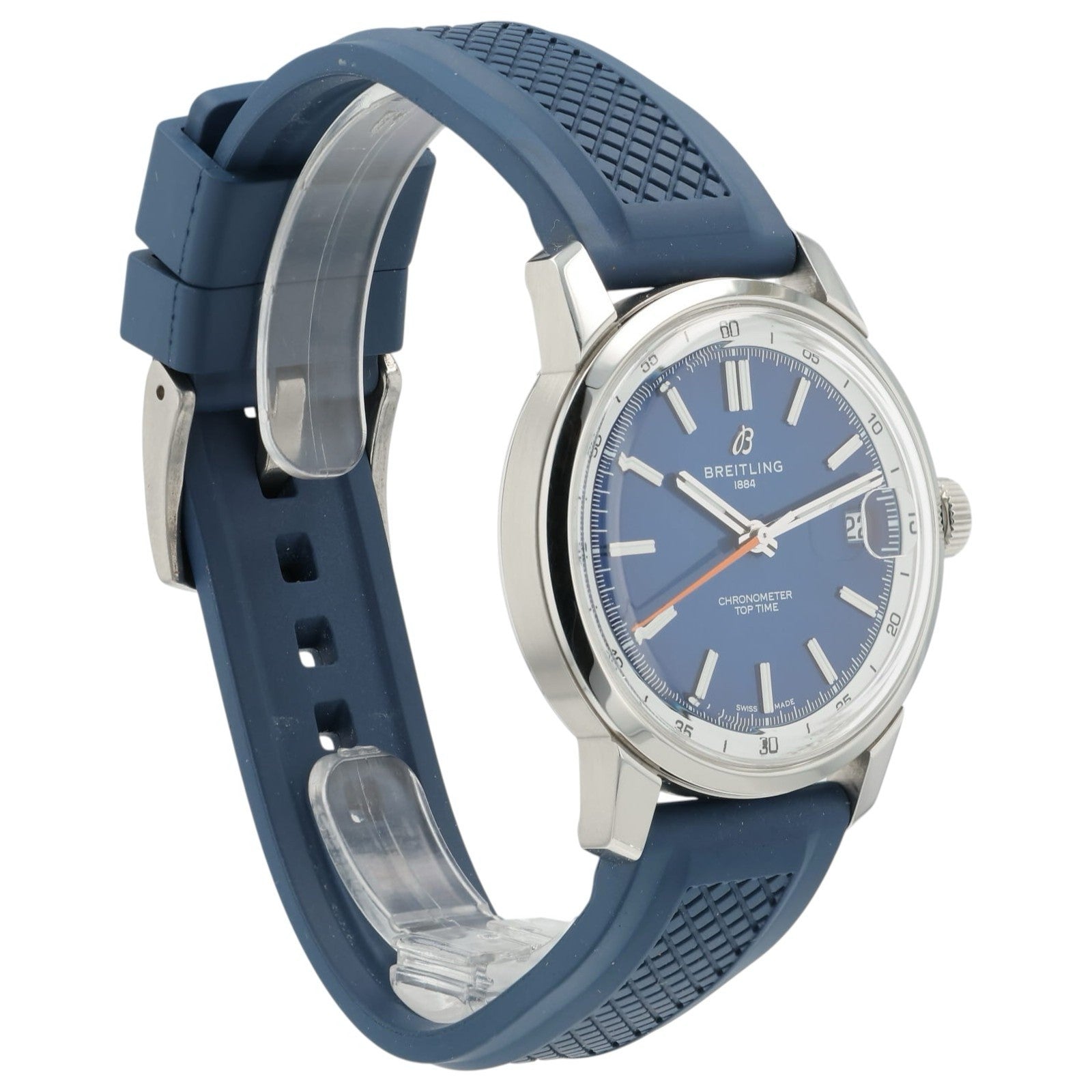 Breitling Top Time Blue Dial Stainless Steel 38mm Automatic Men’s Watch AB3113