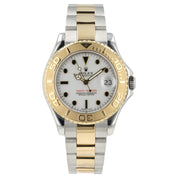 Rolex Yacht-Master White Dial 18k Yellow Gold & Steel 35mm Automatic 168623