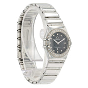 Omega Constellation Black Dial Steel 22.5mm Quartz Women's Watch 1465.51.00