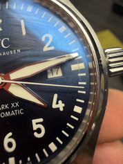 IWC Pilot Mark XX Stainless Steel Blue Dial 40mm Automatic Mens Watch IW328203