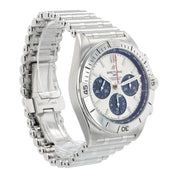 Breitling Chronomat Stainless Steel Silver Dial 42mm Automatic Mens Watch AB0134