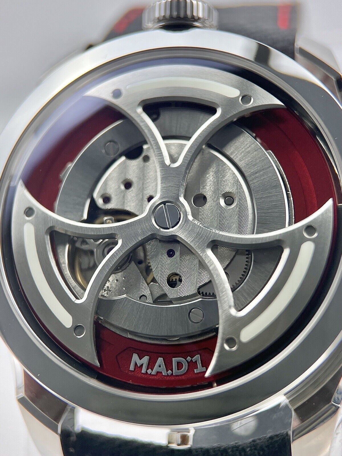 M.A.D. Editions MAD 1 Red by M B & F Limited Ed. Watch 42mm w/ Box & Papers