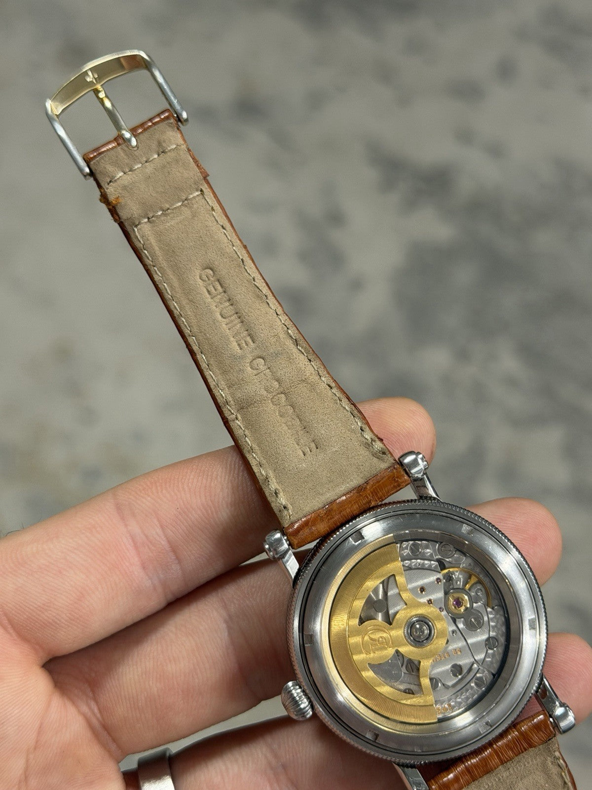 Chronoswiss Delphis CH1423 Jumping Hour Retrograde Silver SS Watch - FOR PARTS