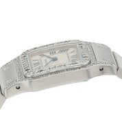 Cartier Santos White Dial Stainless Steel 24mm Quartz Women’s Watch W20056D6