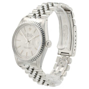Rolex Datejust Silver Tapestry Dial Stainless Steel 36mm Automatic Men’s 16030