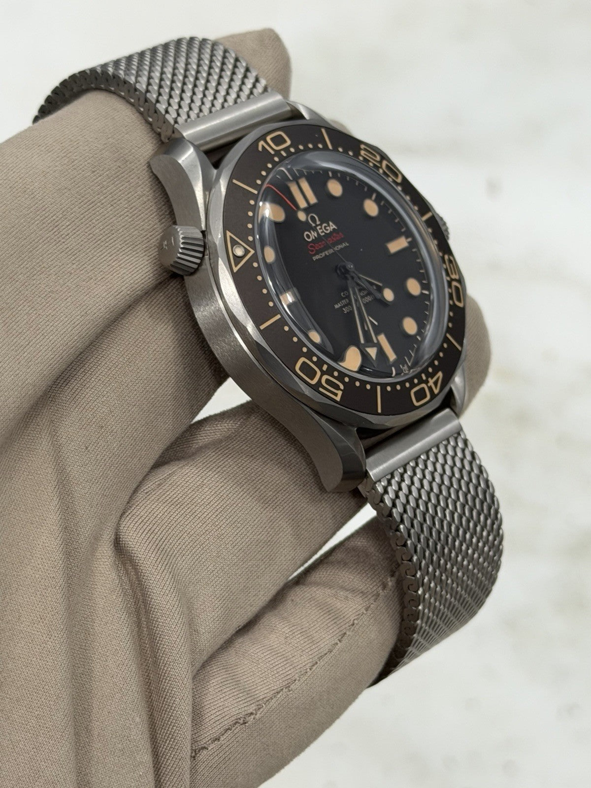 2025 Omega Seamaster NTTD Titanium Brown Dial 42mm Watch 210.90.42.20.01.001