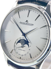 Jaeger LeCoultre Master Ultra Thin Moon Steel Silver Dial 39mm Watch Q1368430