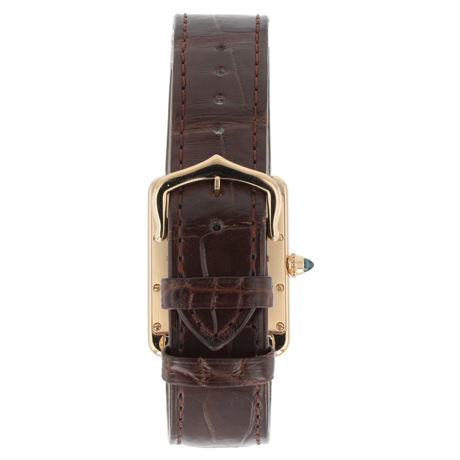 Cartier Tank Louis Cartier 18k Rose Gold Silver Dial 33x25mm Manual WGTA0011