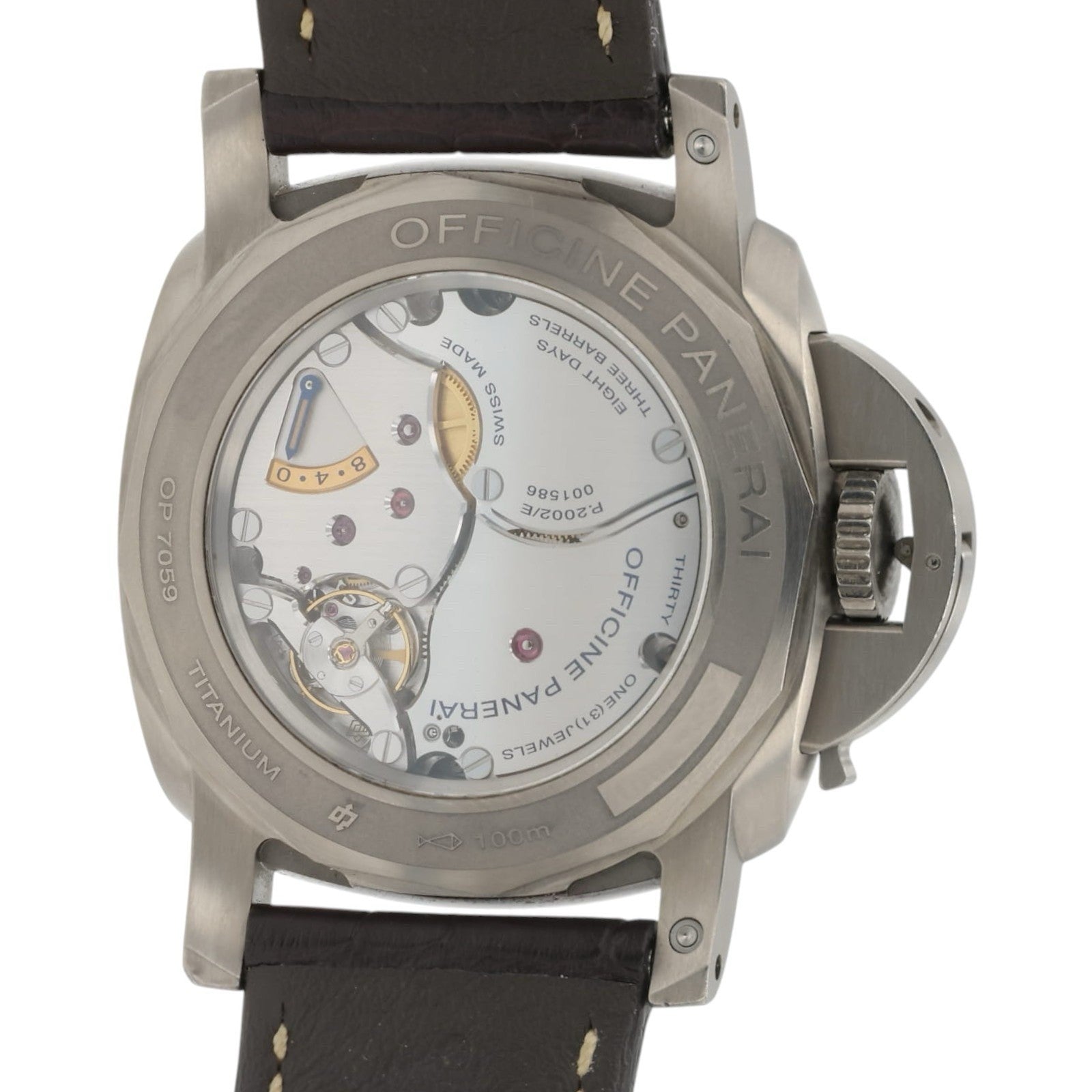 Panerai Luminor GMT Brown Dial Titanium 47mm Manual Wind Men’s Watch PAM00656