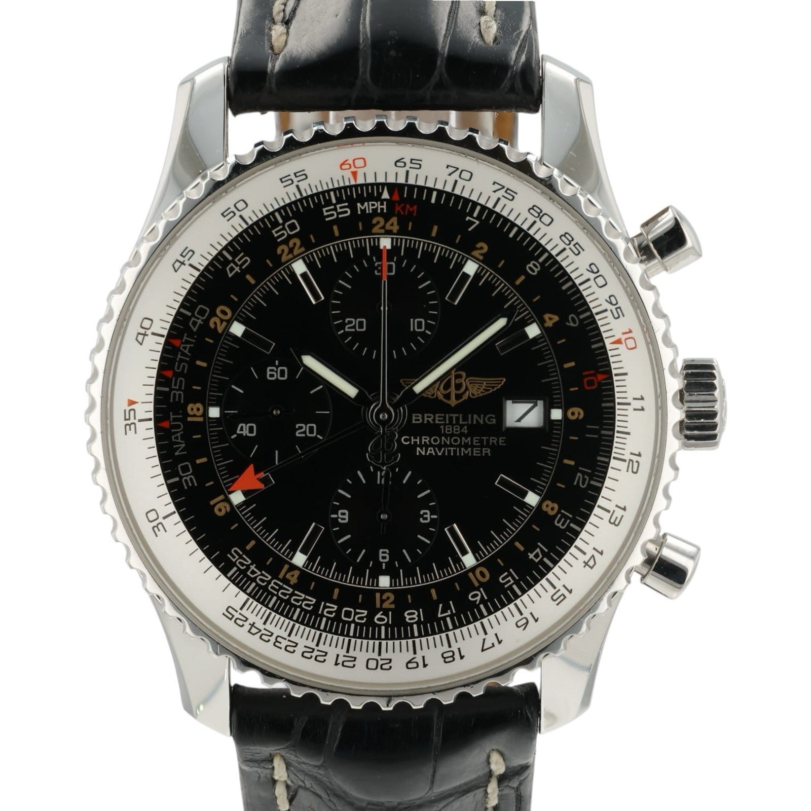 Breitling Navitimer Black Dial Stainless Steel 46mm Automatic Men’s Watch A24322