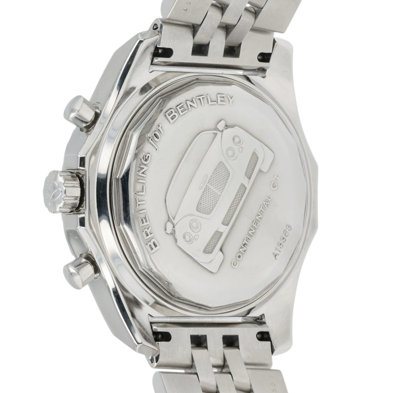 Breitling Bentley Black Dial Stainless Steel 43mm Automatic Men’s Watch A13363