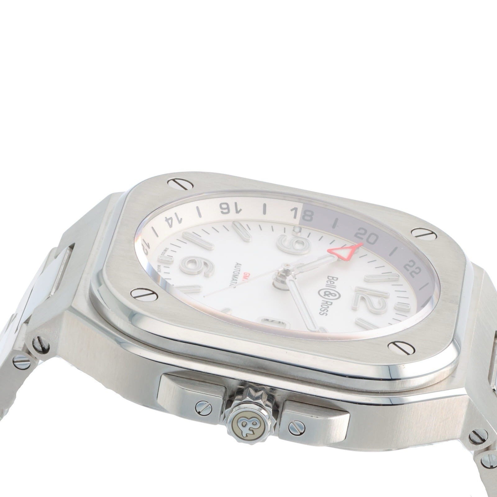 Bell & Ross BR05 Stainless Steel White Dial 41mm Automatic Men’s Watch BR05GMT